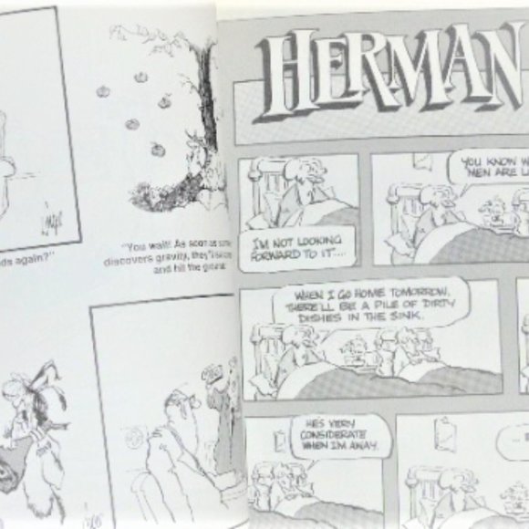 1st Printing 1993 The BEST of HERMAN Lonely Hearts  Jim Unger Comic Book Comedy - Picture 2 of 6